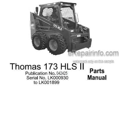 thomas 175 skid steer parts|thomas 173 skid steer parts.